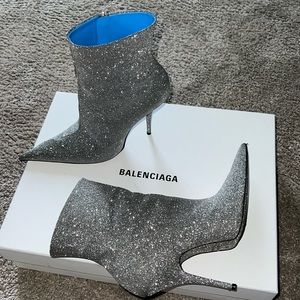 Balenciaga knife silver boots size 40 (9.5-10)